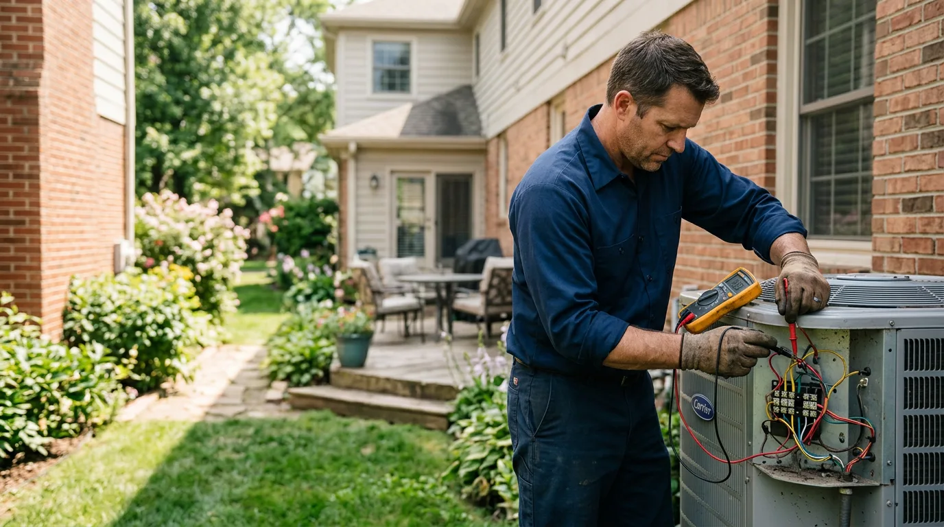 HVAC technician working near West Hollywood, CA